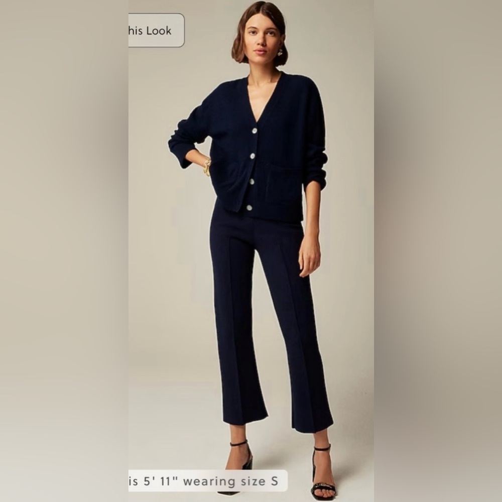 J. Crew Navy Delaney Sweater Pants Size S NWT
